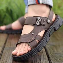 Sandalias Para Hombres - 棕色 - 查看 3