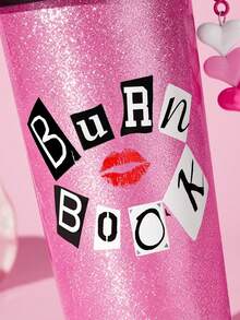 Mean Girls | SHEIN 500ml /16 Oz 真空保溫不鏽鋼杯，1個防漏蓋，適用於熱飲/冷飲，適用於大多數杯架，禮品創意，派對，節日，情人節 - 玫紅色 - 查看 8