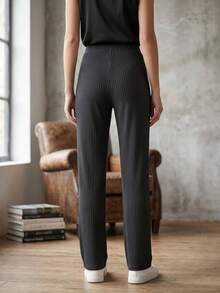Women's Wide Pants - Black - View 2