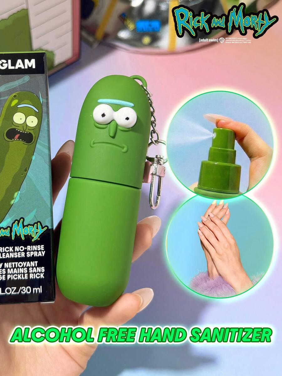 Rick and Morty X SHEGLAM Pickle Rick No-Rinse Hand Cleanser Spray - Clear - View 1