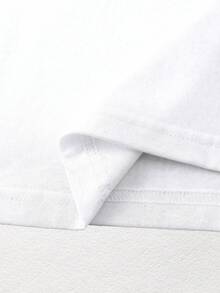NostaNoir Áo thun cổ tròn tay ngắn họa tiết da báo và anh đào phong cách đường phố sành điệu cho nữ - trắng - Xem 4