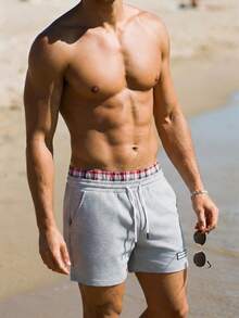 Solantero Men's Dual Waistband Design Versatile Shorts - Grey - View 4