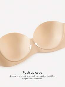 Bralution Underwire Bra With 2 Packs Bra Strap - Apricot - View 9