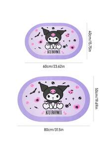 HELLO KITTY AND FRIENDS | SHEIN 1 Piece LOGO Decorative Carpet - contracted design - View 3