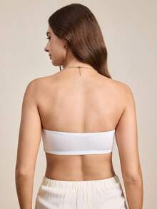 Hourtrue Women's Front Closure Lace Patchwork Comfortable Bra - White - View 2
