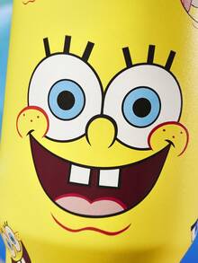 SpongeBob SquarePants | SHEIN 40oz帶手柄保溫杯，真空隔熱水壺，不鏽鋼旅行馬克杯，車用杯 - 黃色 - 查看 6