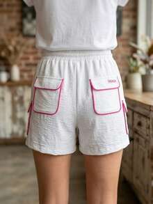 Short de verano para mujer - Rosa Fucsia - Ver 2