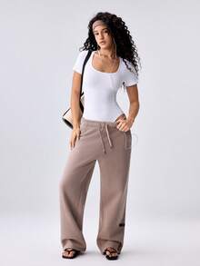 Loungeista 1pc Women's Solid Color Shapewear Jumpsuit, Waist & Abdomen Slimming Jumpsuit Shaping Underwear - White - View 9