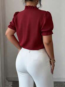 Women Blouses & Shirts - Camel - View 7