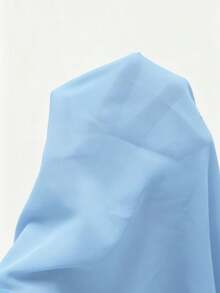 SHEIN LUNE 女款春夏新款時尚簡約防曬翻領白色百搭襯衫 - 藍色 - 查看 6
