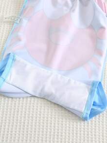 SHEIN Baby Boy Cute Crab Pattern Long Sleeve Rash Guard Swimsuit,Light Blue,Summer,Cute,Vacation,Holiday Contrast Color Striped Bathing Suit For Toddler - Multicolor - View 11