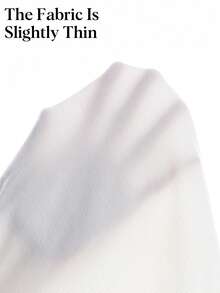 SHEIN Top de punto blanco sin mangas con cuello cuadrado y abertura para mujer, ajustado y diseño sexy, para el verano - Blanco - Ver 9