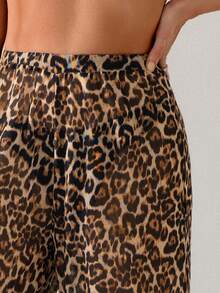 Conjunto de cubrecuerpo y pantalones de unicolor, versátil y casual para uso diario para mujer - Multicolor - Ver 3