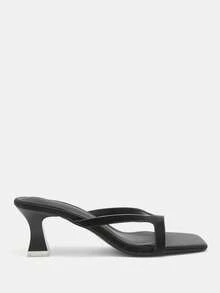 CUCCOO CURVES Women's Shoes Simple And Fashionable Black Fattened Large Size Wide Last Slippers - Black - View 2