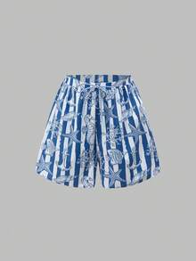 Swim Oasis 26SS 春夏度假風魚骨波西米亞風短褲與連身泳衣套裝 - 彩色 - 查看 6