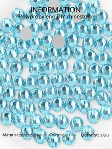 2.000 peças Strass de Resina Plana Azul Claro de 3-6mm, Gemas de Gelatina Redondas para Fazer Acessórios, Sapatos, Roupas, Cosméticos, Bolsas, Decoração - Azul bebê - Visão 10