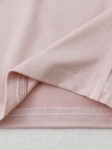 3 PiecesBig Girls Tween Girl Casual Summer Pajama Shorts Featuring Magenta Light Pink And Black Colors With A Delicate Bow Graphic Print On The Leg. These Comfortable Homewear Bottoms Are Crafted From A Soft Knit Fabric Providing A Smooth And Lightweight Feel For Stylish Daily Relaxing Or Cozy Nightwear. - Multicolor - View 4
