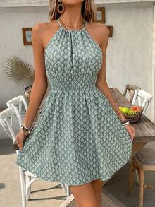 EMERY ROSE Vestido estampado de moda estilo vacaciones para mujer - Multicolor - Ver 4