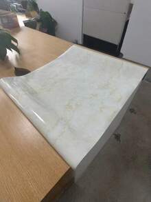 Marble Contact Paper For Countertops – Peel & Stick Self-Adhesive Vinyl – Beige Marble Wallpaper For Kitchen, Furniture, Tabletop - 1PC - View 11
