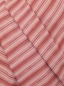 Nöista Striped Halter Top In Soft Pink And Earthy Tones, Featuring A Flattering V-Neckline Adjustable Neck Tie With Decorative Bead Details.Lightweight Flowy - Coral Orange - View 11
