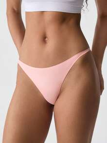 Loungeista 5pcs Women Plain Ice Silk Sexy G-String Panties - Multicolor - View 9
