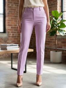 Pantalon para vestir de mujer - Rosa - Ver 1