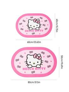 HELLO KITTY AND FRIENDS | SHEIN 1 Piece LOGO Decorative Carpet - contracted design - View 3