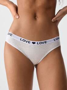 Loungeista 6pcs/Pack Women's Low Waist Panties Set, Letter Waistband, Comfortable, Sexy Seamless Underwear, Solid Color Shorts, Suitable For Halloween, Autumn - Multicolor - View 9