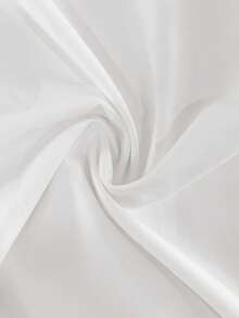 EMERY ROSE Vestido casual de vacaciones holgado con hombros descubiertos y rayas - Blanco - Ver 8