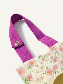 Cozy Pixies 1 pieza Bolsa de almacenamiento floral pastoral para bebé, bolsa de pañales, fácil de transportar durante los viajes, puede almacenar bolsas de pañales, toallitas y bolsas de pañuelos - Multicolor - Ver 7