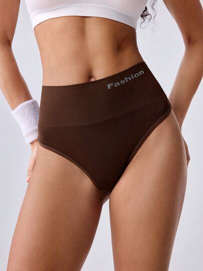 Loungeista Bộ 3 quần lót lọt khe cạp cao không đường may, quần short thể thao tập thể dục giúp thon gọn bụng, dành cho nữ