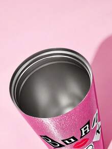 Mean Girls | SHEIN 500ml /16 Oz 真空保溫不鏽鋼杯，1個防漏蓋，適用於熱飲/冷飲，適用於大多數杯架，禮品創意，派對，節日，情人節 - 玫紅色 - 查看 6