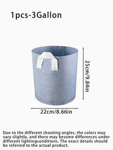 1-5个装 1-10加仑 加厚加厚无纺布多用途植物种植袋，带提手，适用于室内外园艺，种植蔬菜、花卉、香草、盆景植物，圣诞节假日礼物，园艺用品，种植容器，种植袋，礼品创意，笔，文具，学习用品 - 白色 - 查看 5