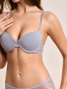 Hourtrue 3pcs Women's Lingerie Set, Luxury Lace Push-Up Bra, Soft & Breathable Fabric, Comfortable For Daily Wear - Multicolor - View 5