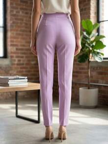 Pantalon para vestir de mujer - Rosa - Ver 2