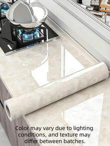 Marble Contact Paper For Countertops – Peel & Stick Self-Adhesive Vinyl – Beige Marble Wallpaper For Kitchen, Furniture, Tabletop - 1PC - View 10