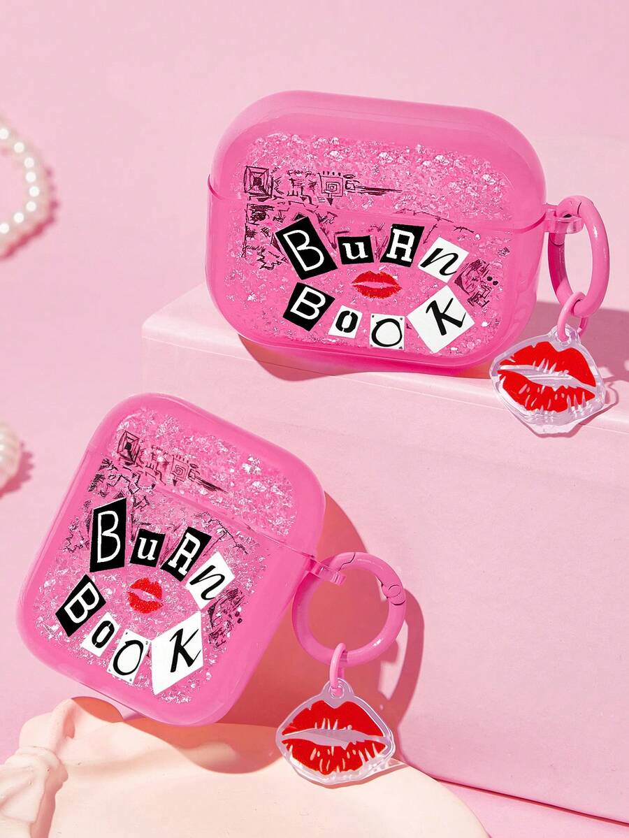 Mean Girls | SHEIN 滴膠亮粉粉色藍牙耳機殼,適用於 iPods - 粉色 - 查看 1
