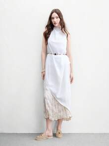 CUCCOO BIZCHIC 時尚杏色麂皮復古串珠流蘇舒適通勤女款平底穆勒鞋 女款平底鞋拖鞋 適合戶外購物與工作日常百搭女鞋 - 杏色 - 查看 6