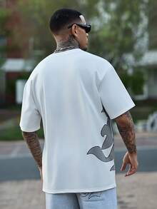 Devon Thys Men's Casual Street-Style Popular Ins Matching "Freespirit" Printed Long Sleeve T-Shirt And Pants Set, Suitable For Daily Wear, Home, Games, Outdoor Music Festivals, Outings, Hangouts With Friends, Gifts For Boyfriends/Husbands, Anniversary Gifts Men S 2 Pieces Set Men's 2 Pieces Outfits White Men's Lounge Set Men's Athletic Set Men's Casual Set - Multicolor - View 5