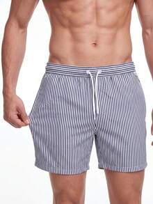 Chillumni Dragsko Ficka Randig Semester Män Strandshorts - Multifärgad - Visa 3
