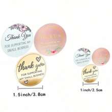 TYFYO 500pcs/Roll 1 Inch 1.5 Inch Thank You Adhesive Sticker Label For Business, Baking, Gift Packaging Decoration,Christmas Valentine Day - View 10