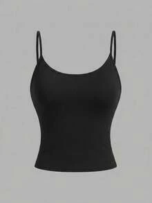 SHEIN Girlism Set de 4 piezas de camisolas de punto de unicolor para adolescentes, adecuado para primavera, verano, otoño e invierno - Multicolor - Ver 7