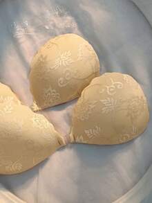 Crystal Vow 2个蕾丝贝壳乳贴，适合春夏日常佩戴 - 黃色 - 查看 5