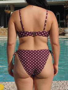 Swim Mod Bộ bikini 2 mảnh dây mảnh họa tiết ngẫu nhiên gợi cảm cho nữ size lớn đi biển nghỉ dưỡng - Nhiều màu - Xem 2
