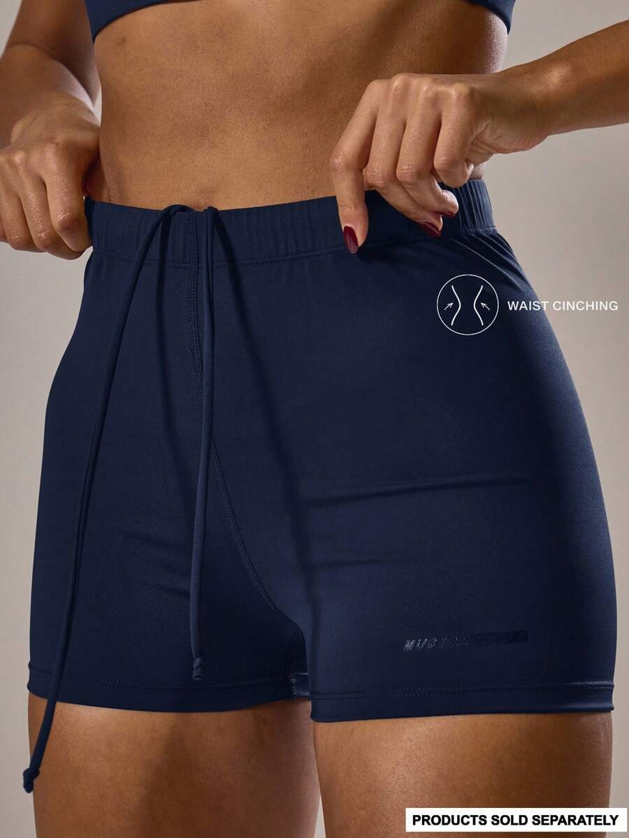 Musera Sport Shorts deportivos para mujer - Azul Marino - Ver 1