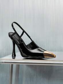 SHUZIA Women's High Heels Fashionable Elegant Versatile Professional Style For Dating And Office - Black - View 7