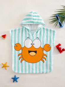 SHEIN Bubblio Cute Crab Plush Cloak For Baby Boys - Multicolor - View 2