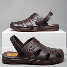 Sandalias Para Hombres - 棕色 - 查看 1