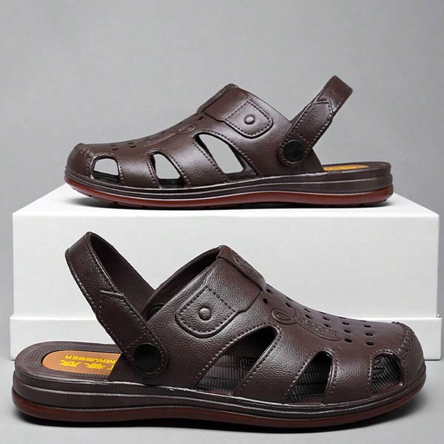 Sandalias Para Hombres - 棕色 - 查看 1
