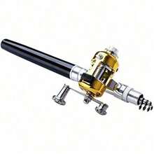 1Pc Emergency Mini Fishing Rod - Pen Shape Foldable 1m Aluminum Rod With Instant Reel - Multi-Purpose Tool For Flood Prevention/2025 Fishing/Off-Grid Survival - Must-Have For RV Life, Standard Metal Gear, Outdoor Emergency Kit, Compact Survival Tool - Multicolor - View 14